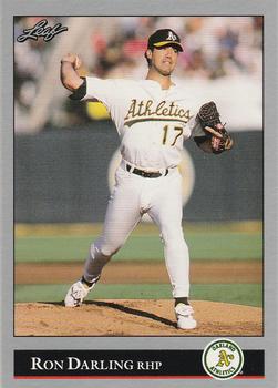 #447 Ron Darling - Oakland Athletics - 1992 Leaf Baseball