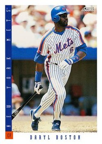 #447 Daryl Boston - New York Mets - 1993 Score Baseball
