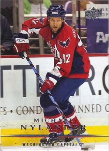 #447 Michael Nylander - Washington Capitals - 2008-09 Upper Deck Hockey
