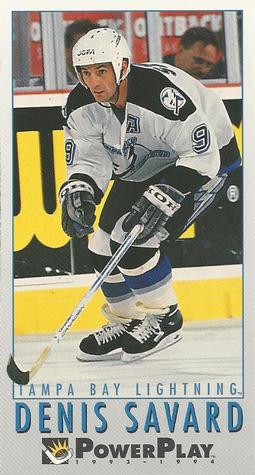 #447 Denis Savard - Tampa Bay Lightning - 1993-94 Fleer PowerPlay Hockey
