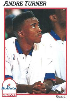 #447 Andre Turner - Washington Bullets - 1991-92 Hoops Basketball