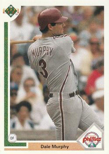 #447 Dale Murphy - Philadelphia Phillies - 1991 Upper Deck Baseball