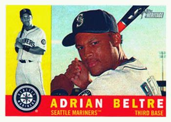 #447 Adrian Beltre - Seattle Mariners - 2009 Topps Heritage Baseball
