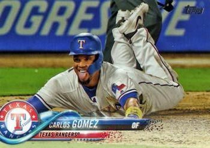 #447 Carlos Gomez - Texas Rangers - 2018 Topps Baseball