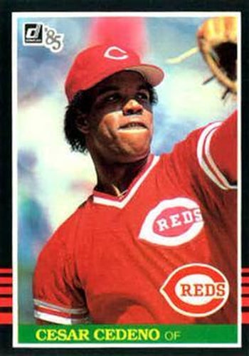 #447 Cesar Cedeno - Cincinnati Reds - 1985 Donruss Baseball