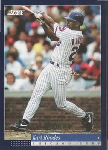 #447 Karl Rhodes - Chicago Cubs -1994 Score Baseball