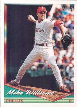 #447 Mike Williams - Philadelphia Phillies - 1994 Topps Baseball