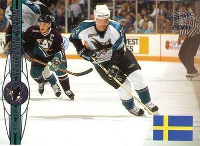#447 Niklas Sundstrom - San Jose Sharks - 2000-01 Pacific Hockey