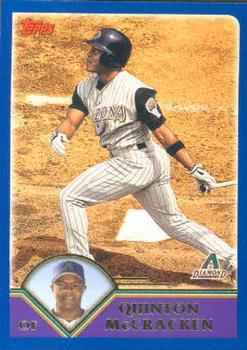 #447 Quinton McCracken - Arizona Diamondbacks - 2003 Topps Baseball
