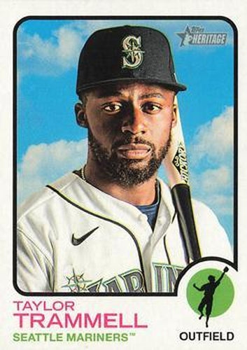 #447 Taylor Trammell - Seattle Mariners - 2022 Topps Heritage Baseball