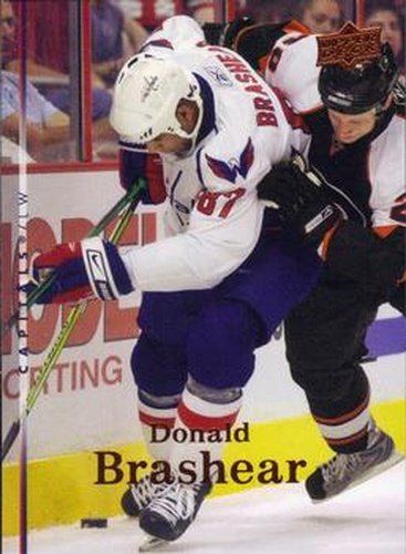 #447 Donald Brashear - Washington Capitals - 2007-08 Upper Deck Hockey