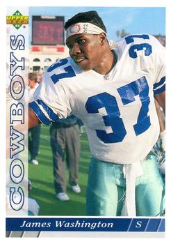 #447 James Washington - Dallas Cowboys - 1993 Upper Deck Football
