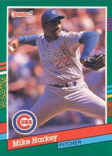 #447 Mike Harkey - Chicago Cubs - 1991 Donruss Baseball