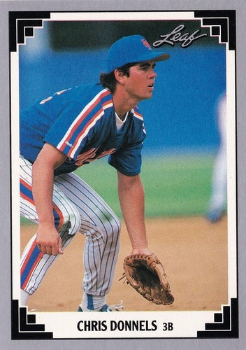 #447 Chris Donnels - New York Mets - 1991 Leaf Baseball