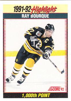 #447 Ray Bourque - Boston Bruins - 1992-93 Score USA Hockey