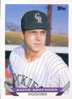 #447 Keith Shepherd - Colorado Rockies - 1993 Topps Baseball