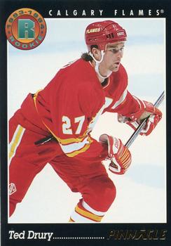 #447 Ted Drury - Calgary Flames - 1993-94 Pinnacle Hockey