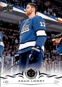 #447 Adam Lowry - Winnipeg Jets - 2018-19 Upper Deck Hockey