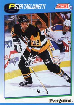 #448 Peter Taglianetti - Pittsburgh Penguins - 1991-92 Score Canadian Hockey