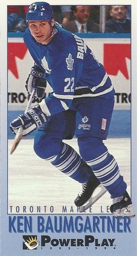 #448 Ken Baumgartner - Toronto Maple Leafs - 1993-94 Fleer PowerPlay Hockey