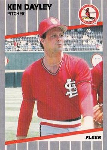 #448 Ken Dayley - St. Louis Cardinals - 1989 Fleer Baseball