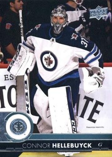 #448 Connor Hellebuyck - Winnipeg Jets - 2017-18 Upper Deck Hockey