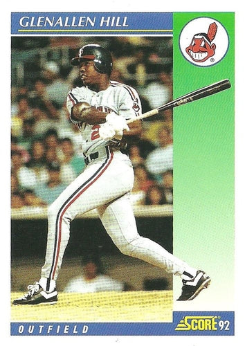 #448 Glenallen Hill - Cleveland Indians - 1992 Score Baseball