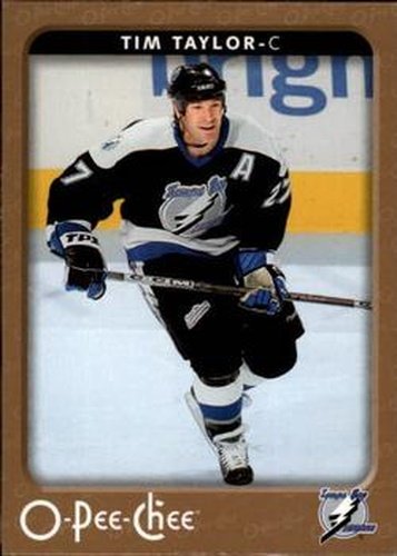 #448 Tim Taylor - Tampa Bay Lightning - 2006-07 O-Pee-Chee Hockey