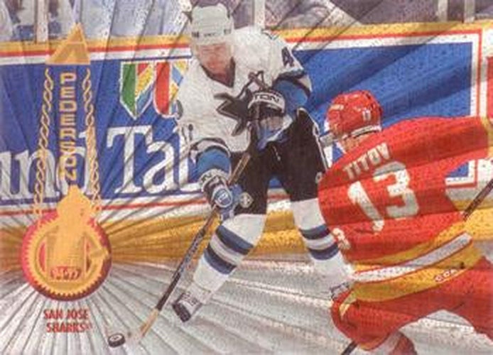 #448 Tom Pederson - San Jose Sharks - 1994-95 Pinnacle Hockey - Rink Collection