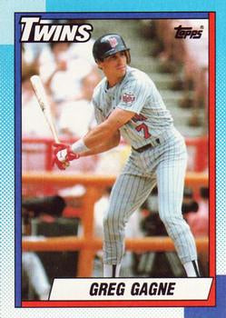 #448 Greg Gagne - Minnesota Twins - 1990 Topps Baseball