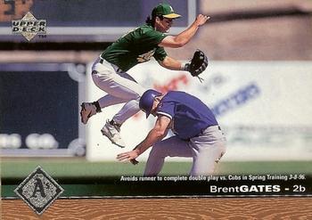 #448 Brent Gates - Oakland Athletics - 1997 Upper Deck Baseball