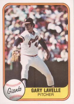 #448 Gary Lavelle - San Francisco Giants - 1981 Fleer Baseball