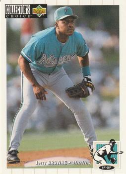 #448 Jerry Browne - Florida Marlins - 1994 Collector's Choice Baseball