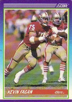 #448 Kevin Fagan - San Francisco 49ers - 1990 Score Football