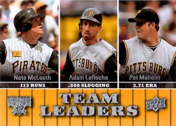 #448 Nate McLouth / Adam LaRoche / Paul Maholm - Pittsburgh Pirates - 2009 Upper Deck Baseball