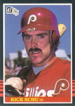#448 Rick Schu - Philadelphia Phillies - 1985 Donruss Baseball