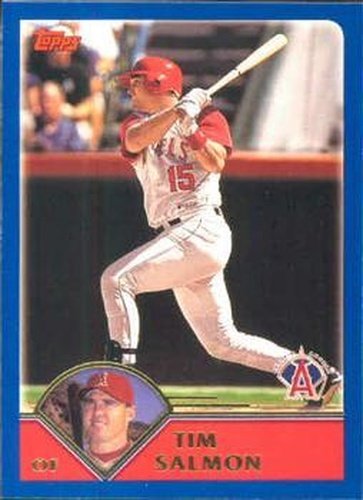 #448 Tim Salmon - Anaheim Angels - 2003 Topps Baseball
