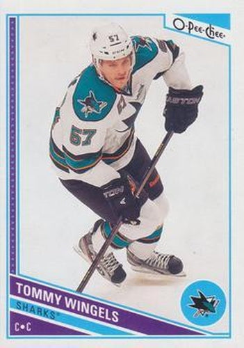 #448 Tommy Wingels - San Jose Sharks - 2013-14 O-Pee-Chee Hockey