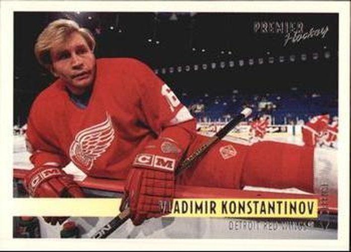 #448 Vladimir Konstantinov - Detroit Red Wings - 1994-95 Topps Premier Hockey