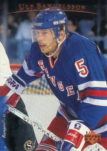 #448 Ulf Samuelsson - New York Rangers - 1995-96 Upper Deck Hockey