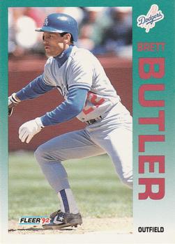 #448 Brett Butler - Los Angeles Dodgers - 1992 Fleer Baseball