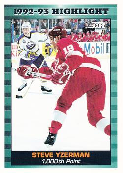 #448 Steve Yzerman - Detroit Red Wings - 1993-94 Score Canadian Hockey