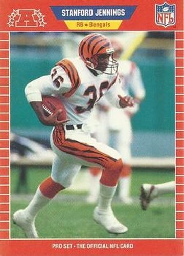 #449 Stanford Jennings - Cincinnati Bengals - 1989 Pro Set Football