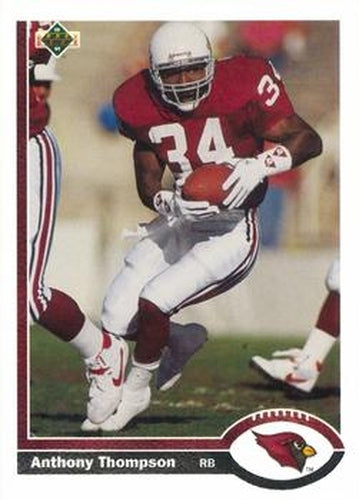 #449 Anthony Thompson - Phoenix Cardinals - 1991 Upper Deck Football