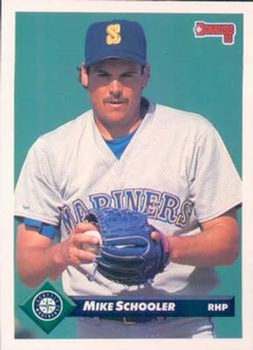#449 Mike Schooler - Seattle Mariners - 1993 Donruss Baseball