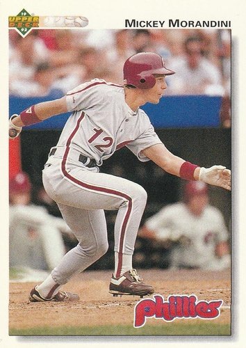 #449 Mickey Morandini - Philadelphia Phillies - 1992 Upper Deck Baseball
