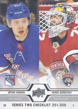 #449 Artemi Panarin / Sergei Bobrovsky - New York Rangers / Florida Panthers - 2019-20 Upper Deck Hockey