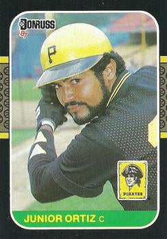 #449 Junior Ortiz - Pittsburgh Pirates - 1987 Donruss Baseball