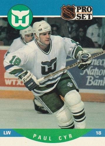 #449 Paul Cyr - Hartford Whalers - 1990-91 Pro Set Hockey
