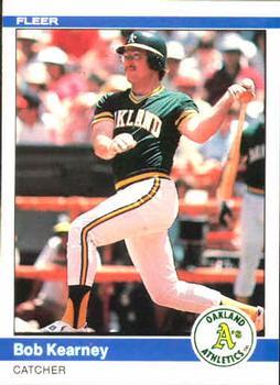 #449 Bob Kearney - Oakland Athletics - 1984 Fleer Baseball